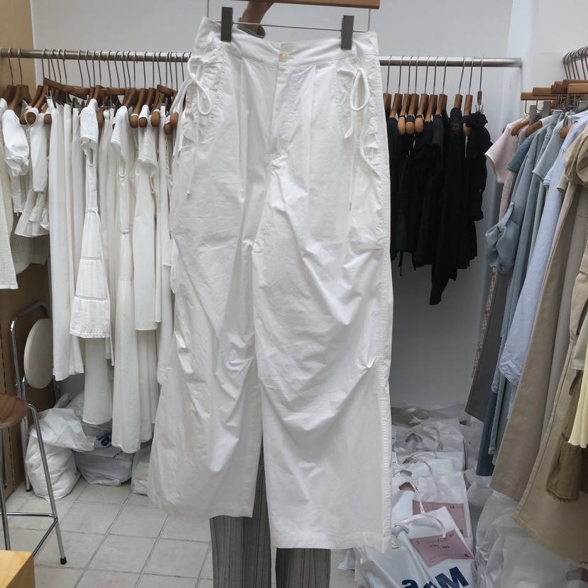 DRESS ROOM東大門實拍韓國女裝新品時尚26春夏職業休閑褲棉DRESS ROOM休閑褲圖色1