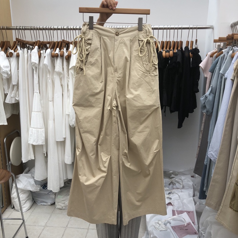 DRESS ROOM東大門實拍韓國女裝新品時尚26春夏職業休閑褲棉DRESS ROOM休閑褲圖色2