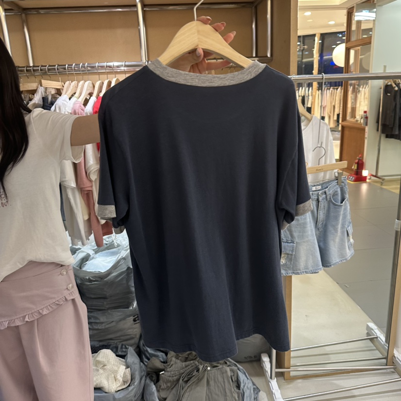 BOUND.A韓國直郵女士新品26春夏人氣熱賣休閑26夏季時尚T恤BOUND.AT恤