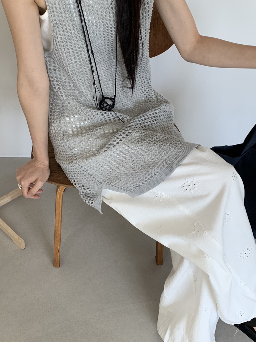 RIVER RAIN韓國代購女裝新款26春夏推薦連衣裙華夫格無袖RIVER RAIN連衣裙
