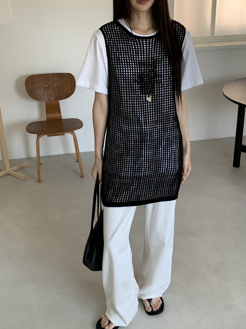 RIVER RAIN韓國代購女裝新款26春夏推薦連衣裙華夫格無袖RIVER RAIN連衣裙