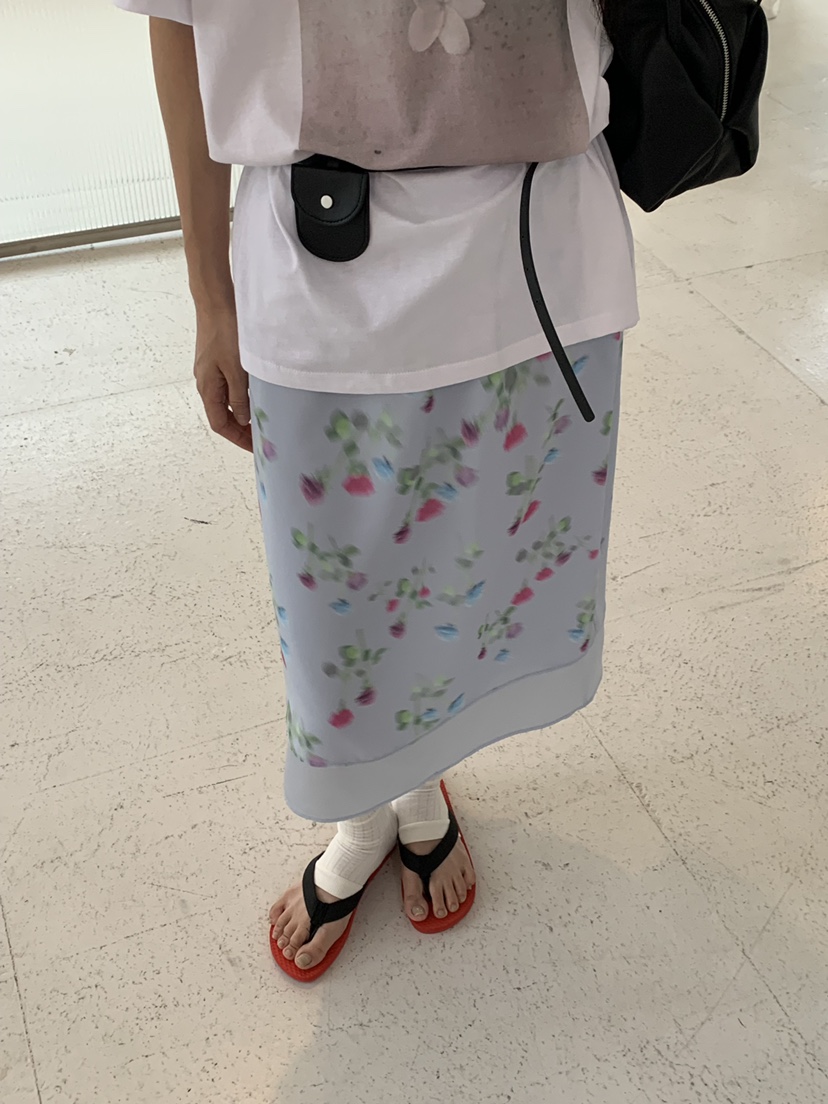 RIVER RAIN韓國直郵實拍女士新品時尚26春夏半身裙中短裙雪紡RIVER RAIN半身裙/中短裙
