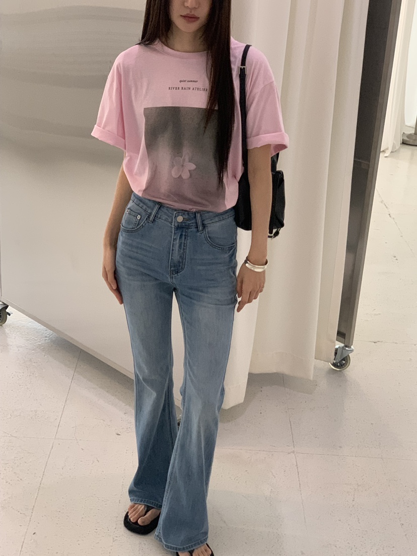 RIVER RAIN韓國直郵實拍女裝新款人氣26春夏推薦職業T恤RIVER RAINT恤