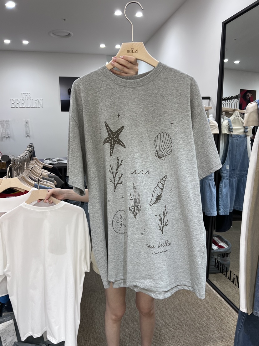 BRELLIN韓國直郵實拍女裝新款熱賣休閑職業人氣推薦26夏季T恤BRELLINT恤圖色1