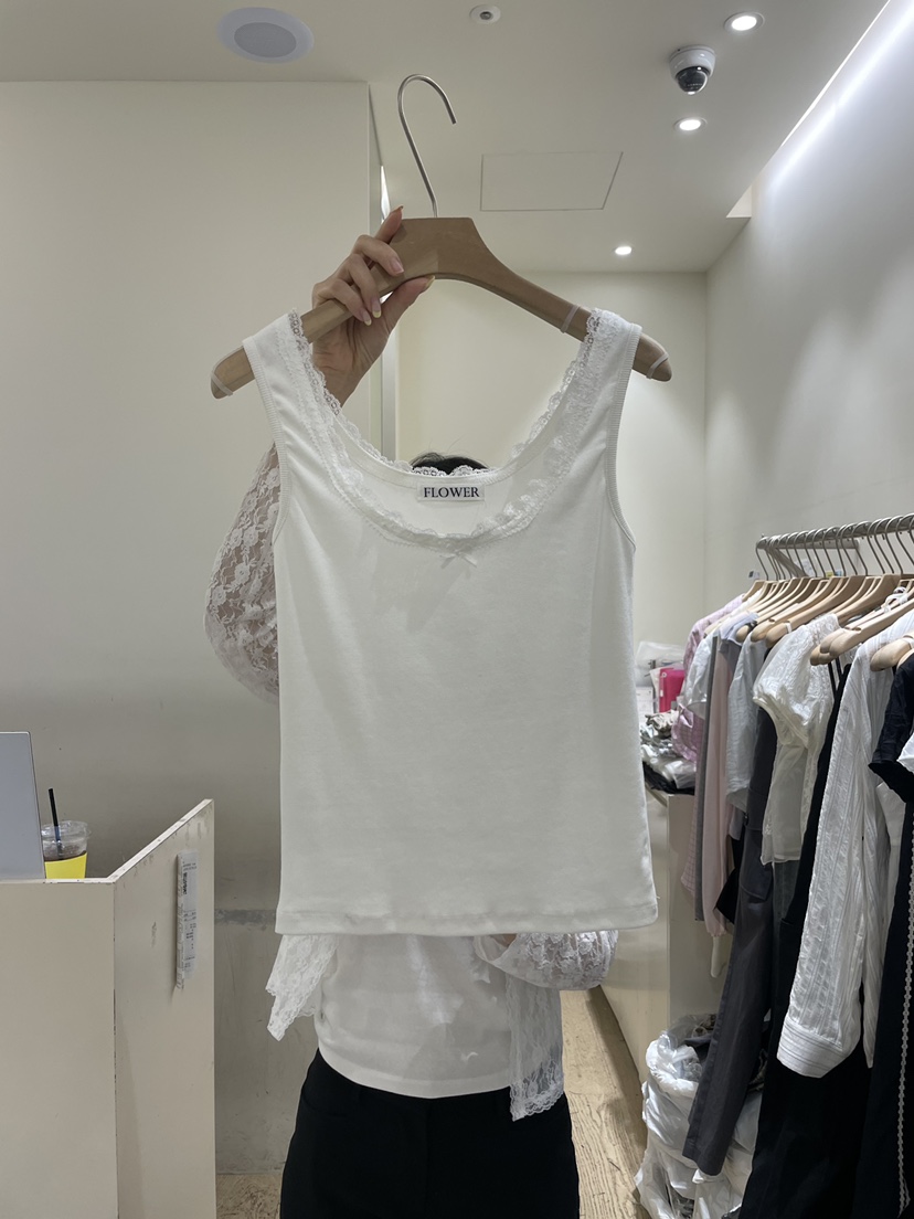FLOWER-L韓國代購女士新款熱賣職業時尚26春夏推薦吊帶背心FLOWER-L吊帶/背心圖色1