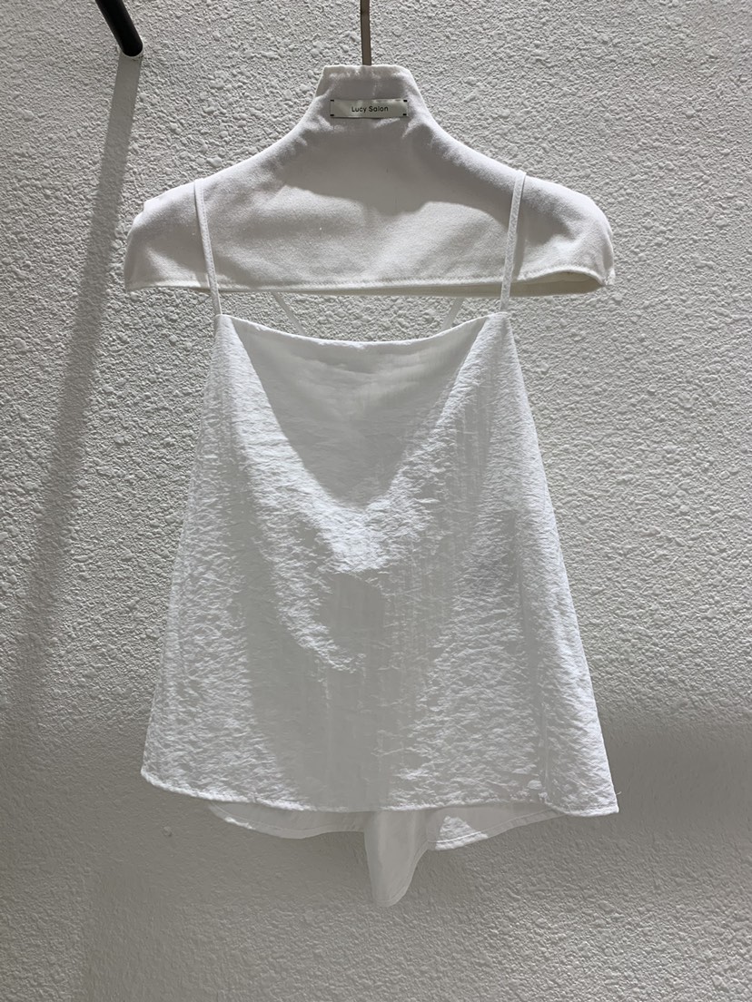 LUCY SALON韓國東大門直郵女士新款26春夏26夏季吊帶背心無袖LUCY SALON吊帶/背心圖色1白色