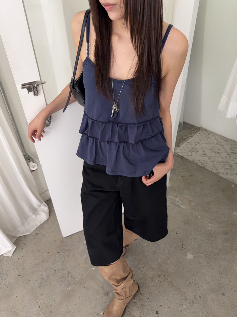 ACME東大門實拍韓國女士新款職業推薦人氣26夏季吊帶背心ACME吊帶/背心