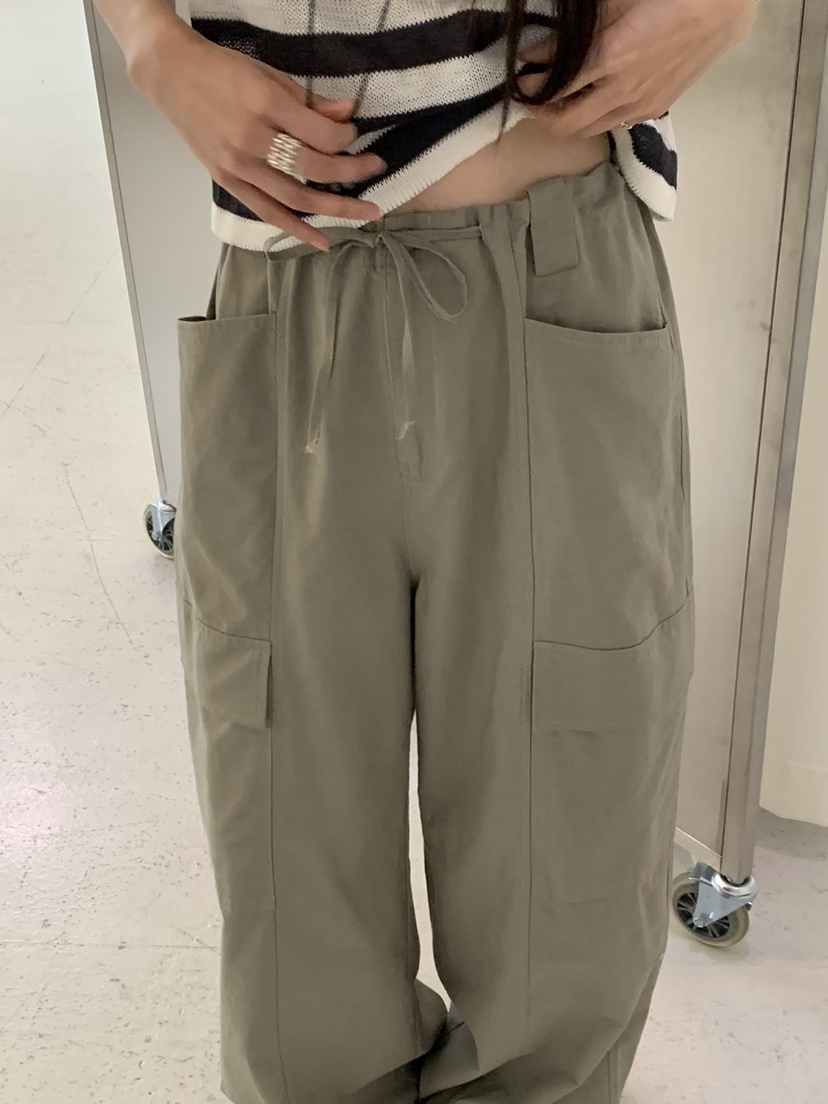 RIVER RAIN韓國直郵女裝新品26春夏休閑熱賣推薦休閑褲亞麻RIVER RAIN休閑褲