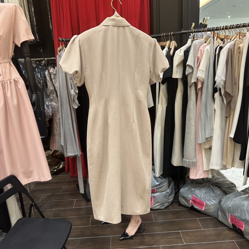 HERISH-HAUTE韓國直郵實拍女裝新款26夏季人氣連衣裙含腰帶Herish-Haute-A連衣裙