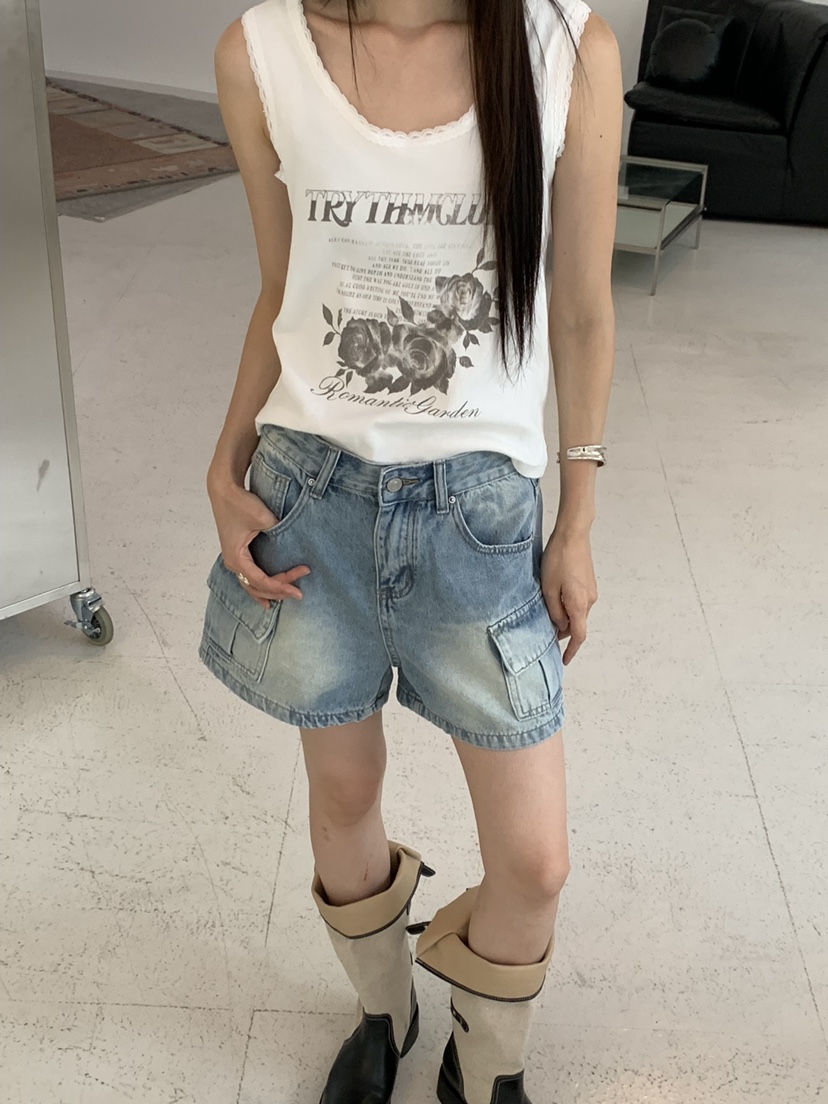 RIVER RAIN韓國直郵女裝新品職業時尚休閑吊帶背心蕾絲無袖RIVER RAIN吊帶/背心