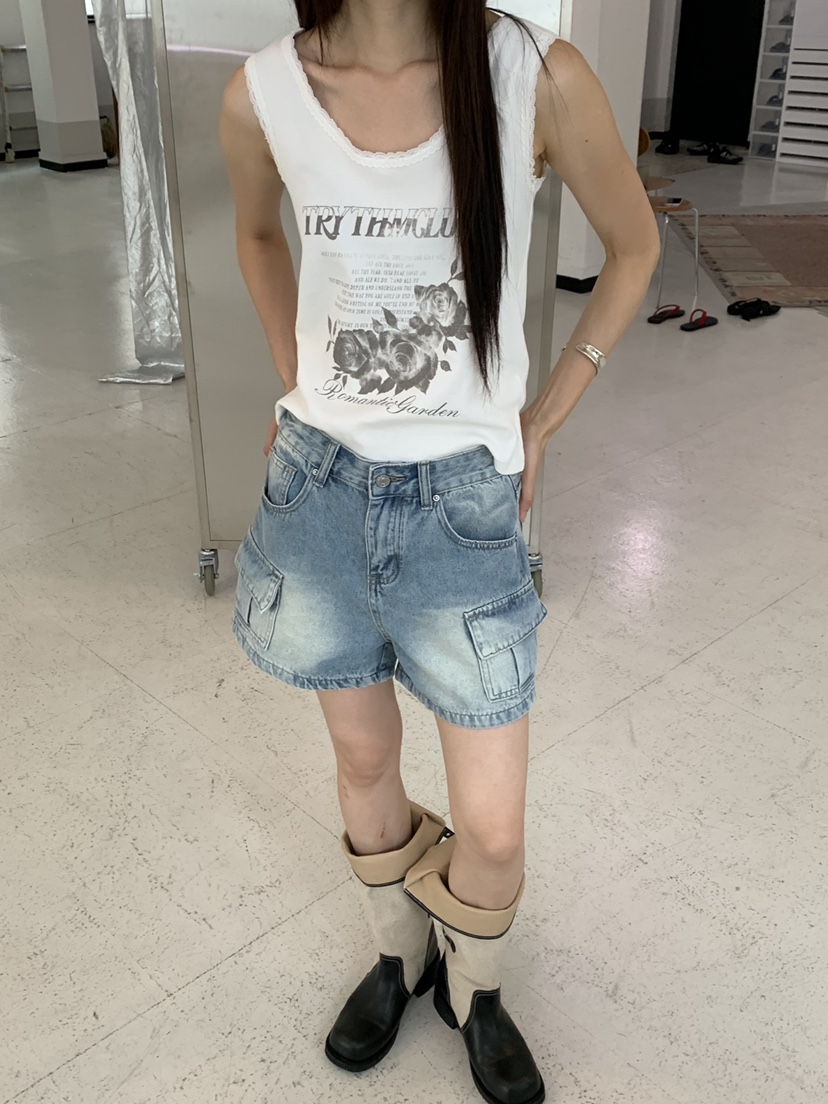 RIVER RAIN韓國直郵女裝新品職業時尚休閑吊帶背心蕾絲無袖RIVER RAIN吊帶/背心