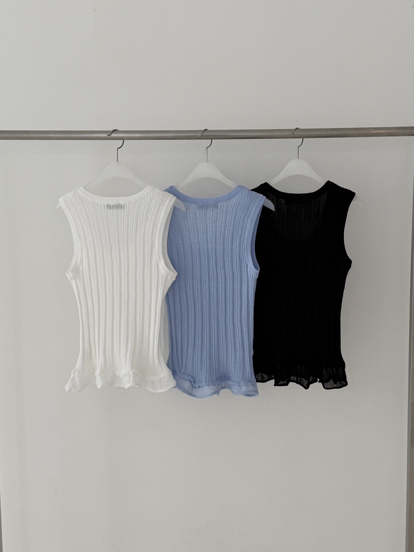 RIVER RAIN韓國代購女裝新品職業休閑吊帶背心無袖針織衫RIVER RAIN吊帶/背心