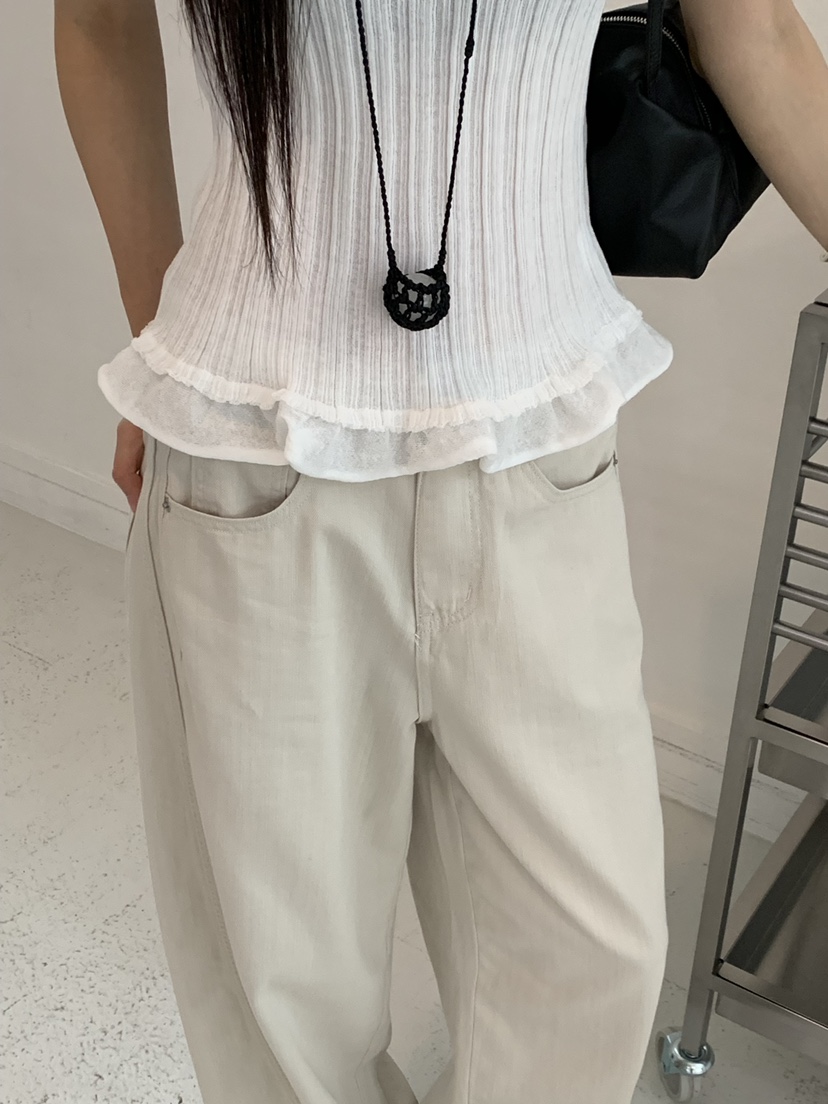 RIVER RAIN韓國代購女裝新品職業休閑吊帶背心無袖針織衫RIVER RAIN吊帶/背心
