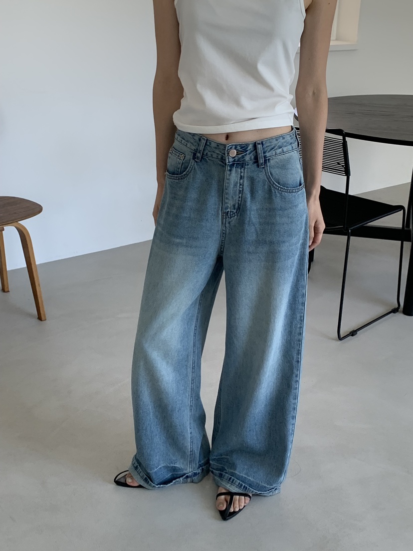 RIVER RAIN韓國直郵女士新品熱賣休閑人氣時尚推薦牛仔褲RIVER RAIN牛仔褲