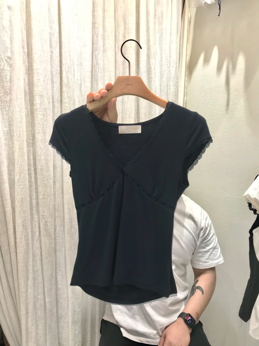 AHOY韓國直郵實拍女士新品推薦26春夏時尚熱賣26夏季職業T恤AHOYT恤圖色2