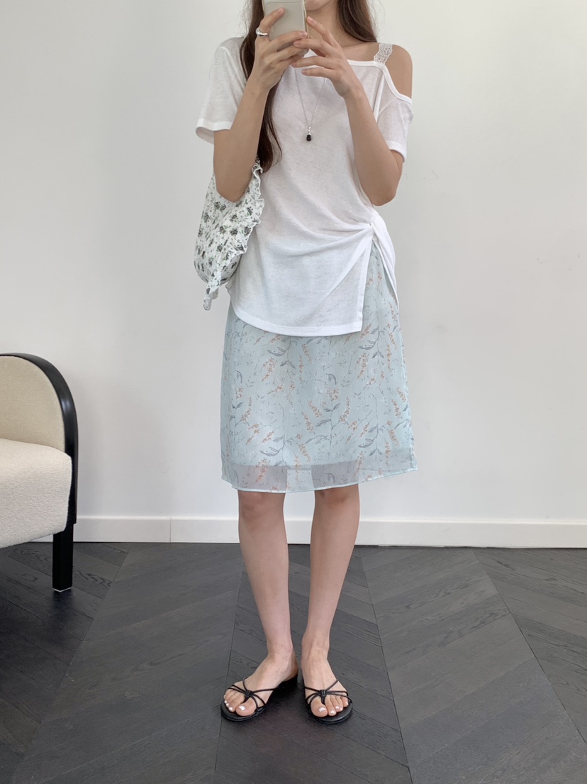 RE:OPENING韓國東大門直郵女士新品休閑人氣半身裙中短裙RE:OPENING半身裙/中短裙