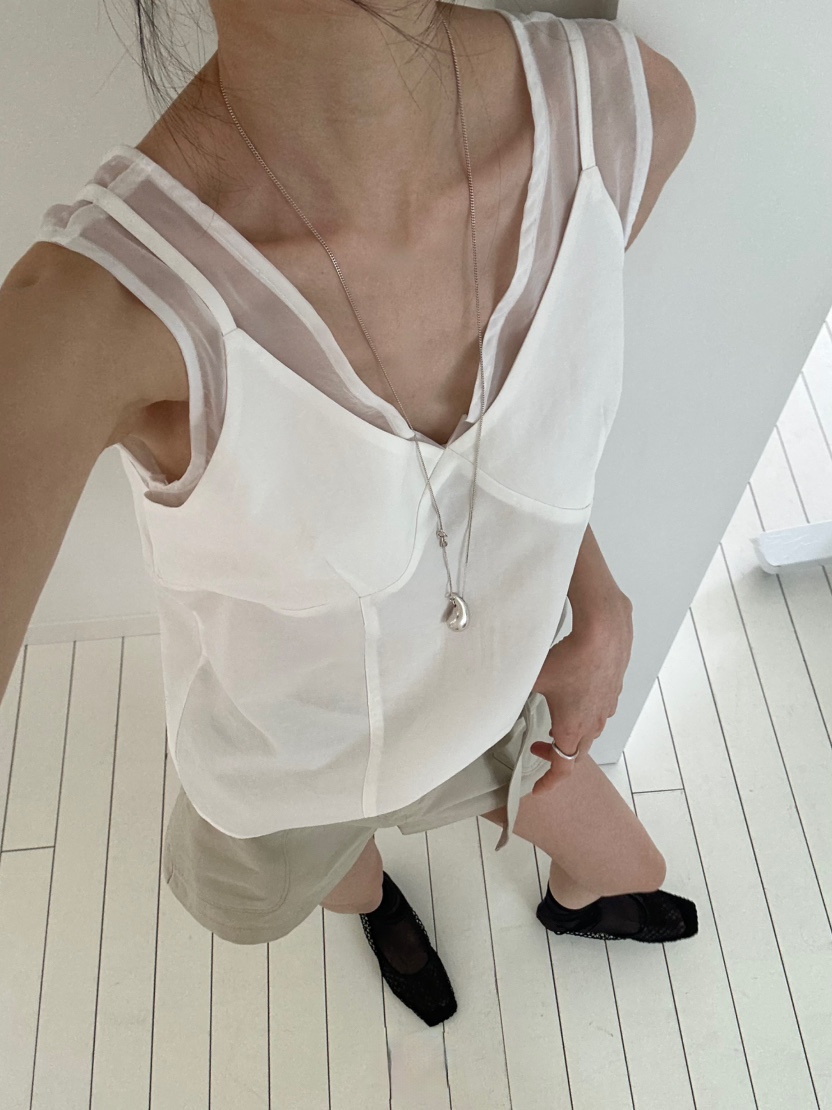 ME MO韓國直郵女士新品推薦26夏季人氣休閑職業吊帶背心ME MO吊帶/背心