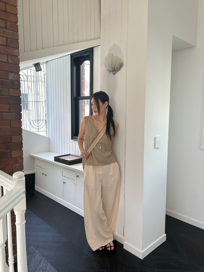 ME MO韓國直郵女士新品推薦26夏季人氣休閑職業吊帶背心ME MO吊帶/背心