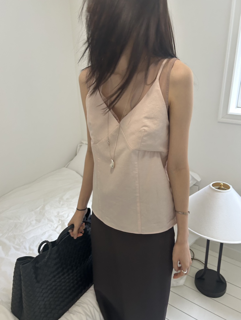 ME MO韓國直郵女士新品推薦26夏季人氣休閑職業吊帶背心ME MO吊帶/背心