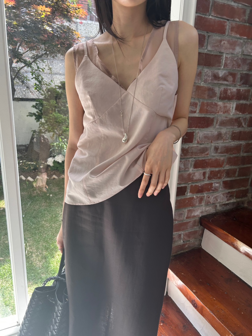 ME MO韓國直郵女士新品推薦26夏季人氣休閑職業吊帶背心ME MO吊帶/背心