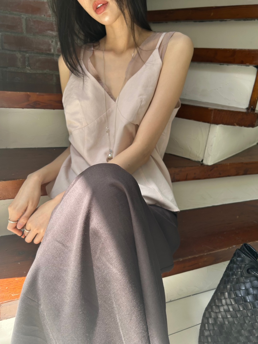 ME MO韓國直郵女士新品推薦26夏季人氣休閑職業吊帶背心ME MO吊帶/背心