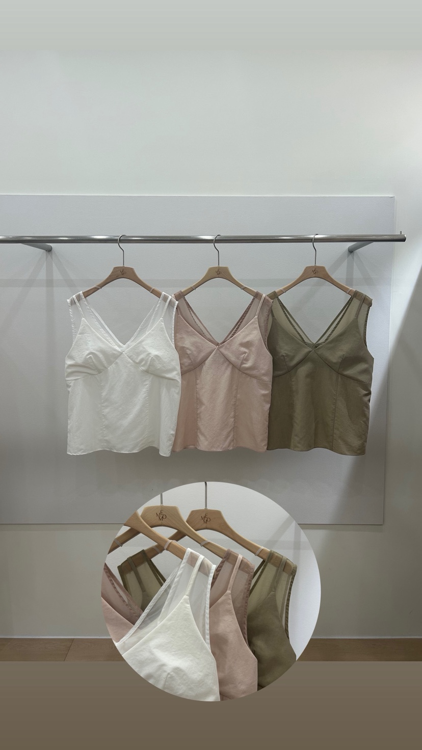 ME MO韓國直郵女士新品推薦26夏季人氣休閑職業吊帶背心ME MO吊帶/背心