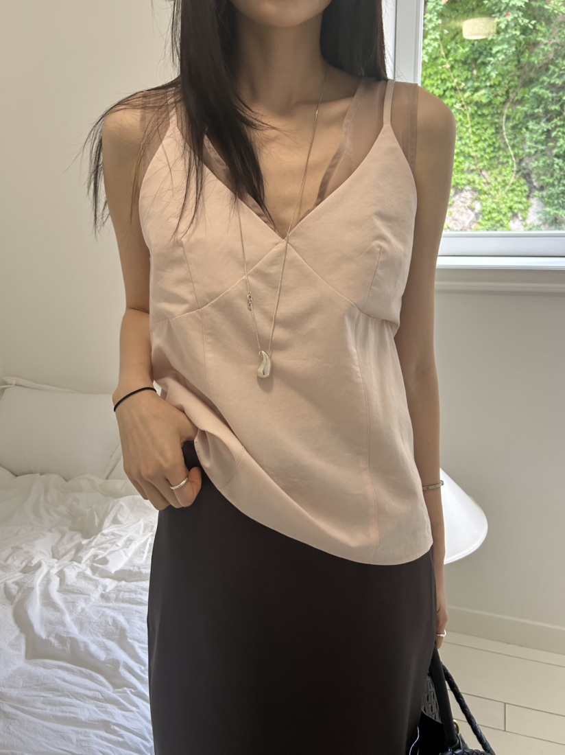 ME MO韓國直郵女士新品推薦26夏季人氣休閑職業吊帶背心ME MO吊帶/背心圖色1