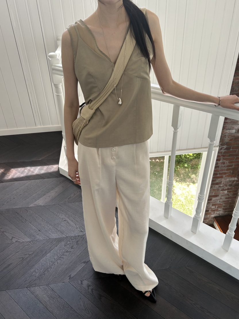 ME MO韓國直郵女士新品推薦26夏季人氣休閑職業吊帶背心ME MO吊帶/背心圖色2