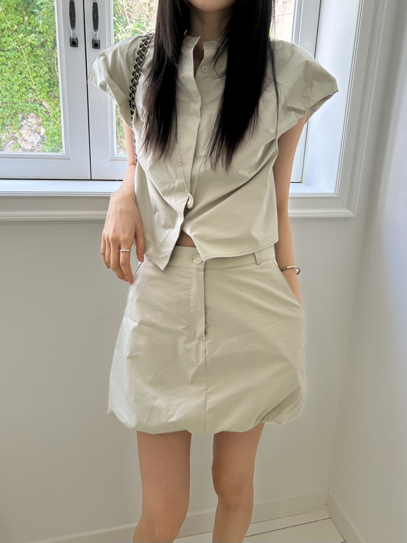 ME MO韓國直郵實拍女士新款職業時尚短裙不含腰帶南瓜裙ME MO短裙圖色2