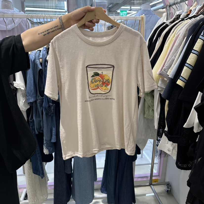 JH.STUDIO-Q韓國直郵實拍女士新品熱賣時尚推薦休閑T恤JH.STUDIO-QT恤圖色2