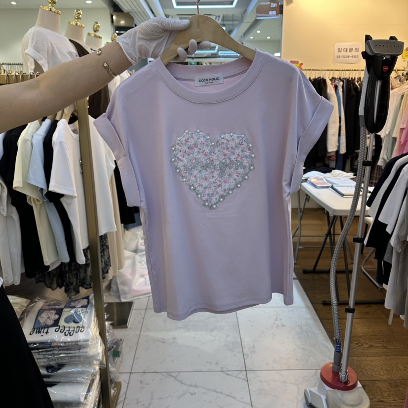 COCO HOLIC東大門實拍韓國女士新品熱賣26春夏推薦職業T恤COCO HOLICT恤圖色2