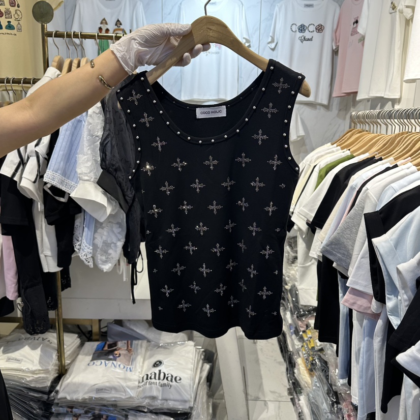 COCO HOLIC韓國代購女士新款26夏季時尚職業吊帶背心無袖COCO HOLIC吊帶/背心圖色2