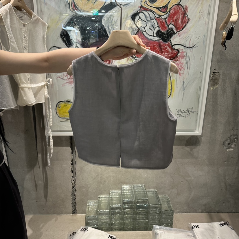LAMAGIEPIE/LAMAGIE GREY韓國直郵女士新款休閑吊帶背心LAMAGIEPIE/LAMAGIE GREY吊帶/背心