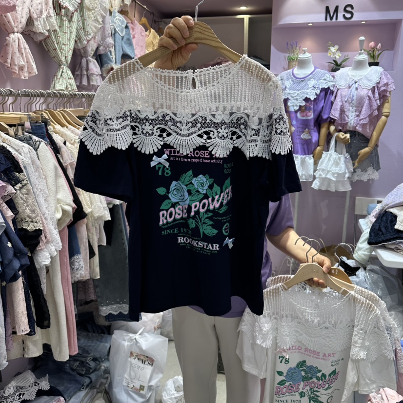 MS韓國直郵女裝新品職業人氣推薦26夏季熱賣26春夏休閑T恤MST恤圖色4