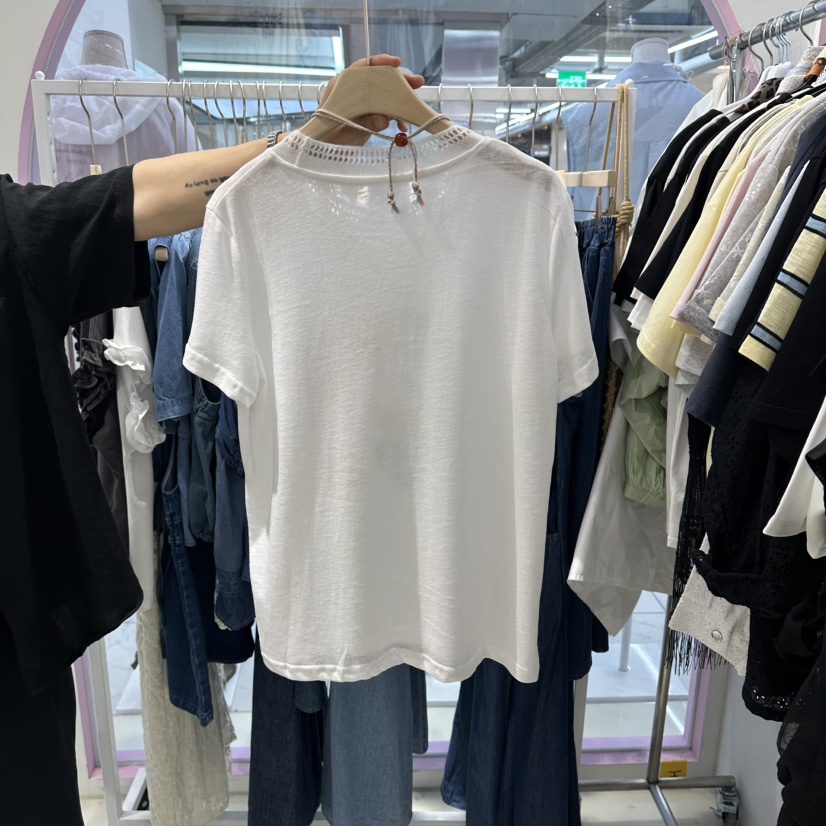 JH.STUDIO-Q韓國直郵女士新品26春夏時尚推薦T恤不含項鏈JH.STUDIO-QT恤