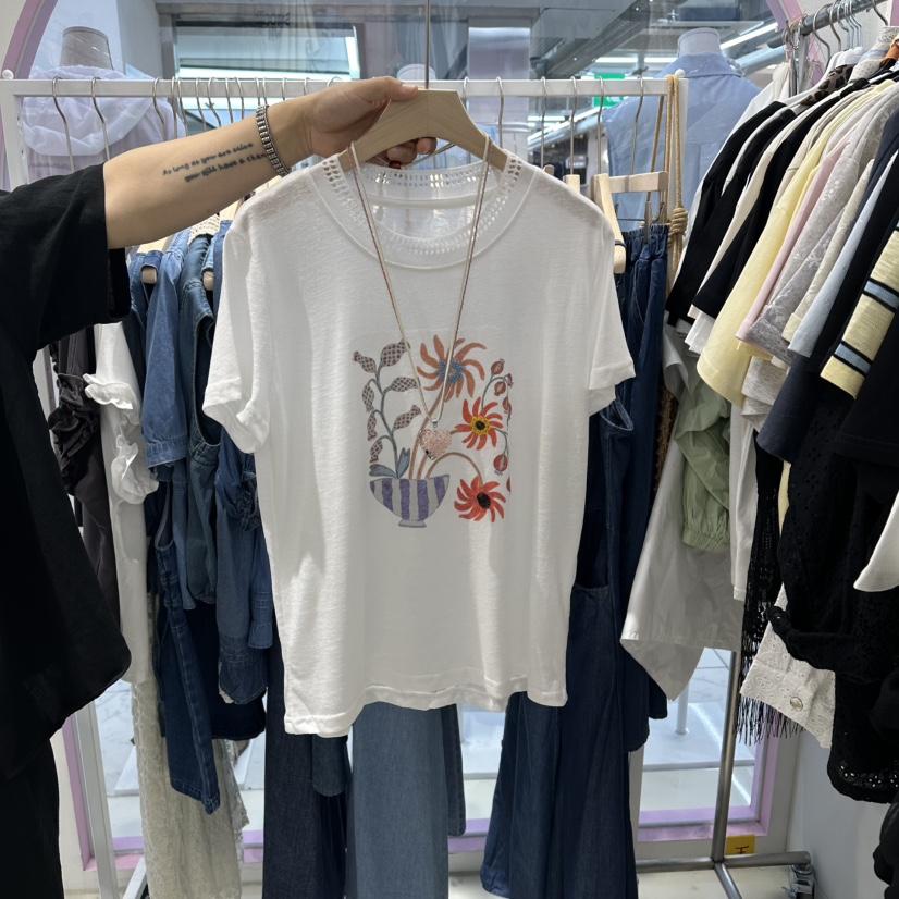 JH.STUDIO-Q韓國直郵女士新品26春夏時尚推薦T恤不含項鏈JH.STUDIO-QT恤圖色1