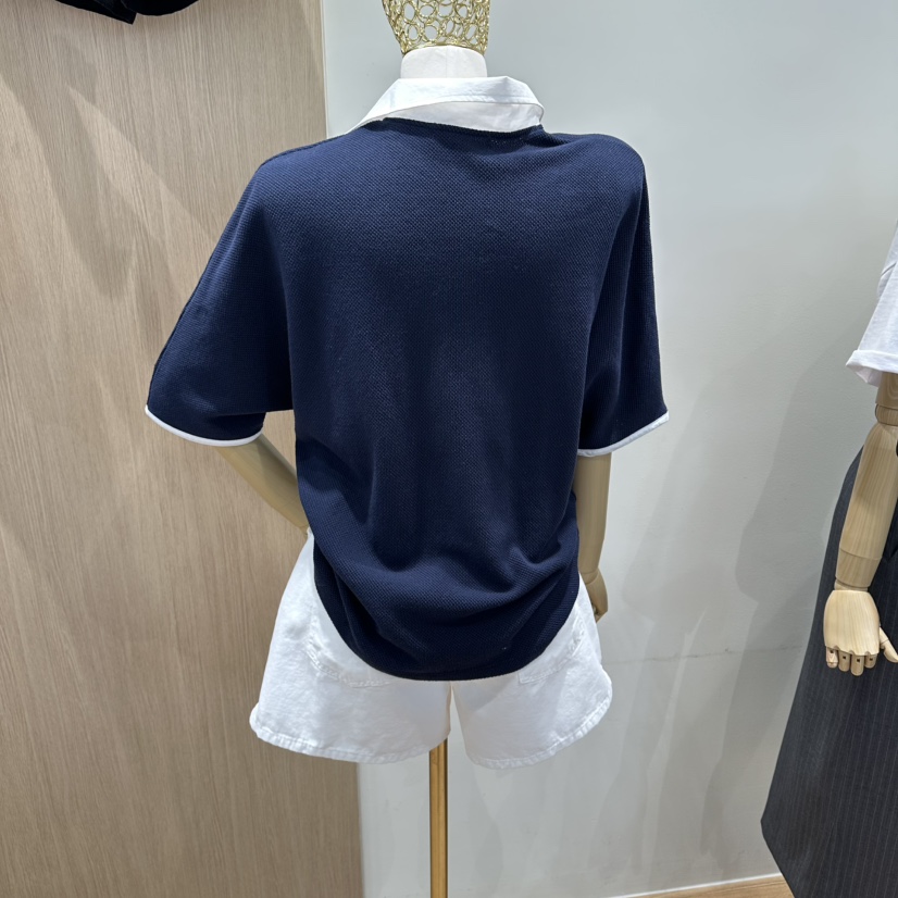 ZIPPER/STEADY韓國直郵女士新品人氣26春夏時尚T恤不對稱ZIPPER/STEADYT恤