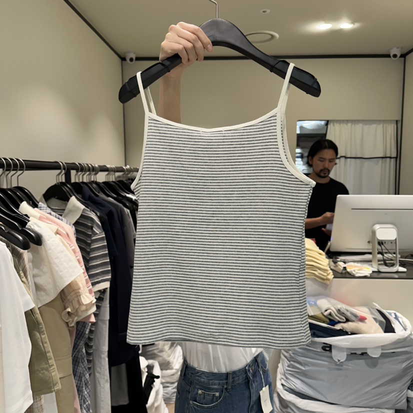 RE STOCK韓國代購女士新款26夏季推薦職業人氣時尚吊帶背心RE STOCK吊帶/背心