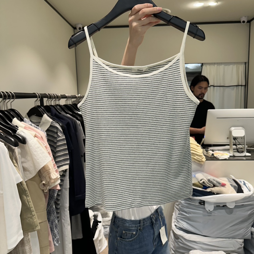 RE STOCK韓國代購女士新款26夏季推薦職業人氣時尚吊帶背心RE STOCK吊帶/背心圖色3