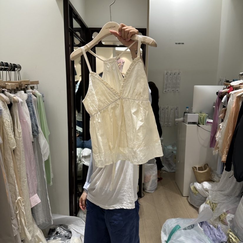 THEMORYPARK韓國直郵女裝新款時尚熱賣人氣26夏季吊帶背心無袖THE MORY PARK吊帶/背心圖色1