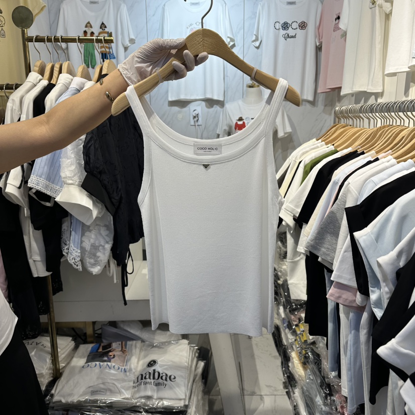 COCO HOLIC韓國直郵實拍女士新款時尚26夏季26春夏吊帶背心COCO HOLIC吊帶/背心圖色1