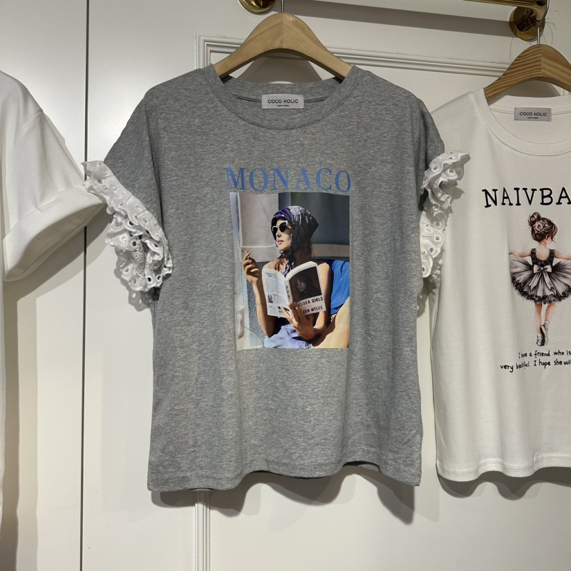 COCO HOLIC韓國直郵實拍女裝新款人氣熱賣職業推薦26春夏T恤COCO HOLICT恤圖色2