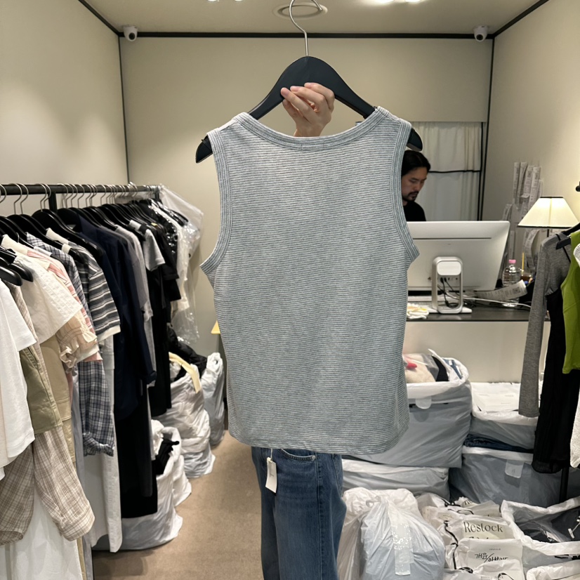 RE STOCK韓國直郵女裝新款26春夏26夏季職業熱賣吊帶背心RE STOCK吊帶/背心