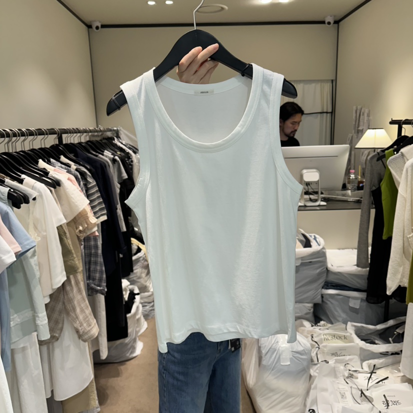 RE STOCK韓國直郵女裝新款26春夏26夏季職業熱賣吊帶背心RE STOCK吊帶/背心圖色1