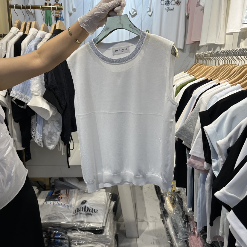 COCO HOLIC韓國東大門直郵女士新品26春夏時尚吊帶背心無袖COCO HOLIC吊帶/背心圖色1