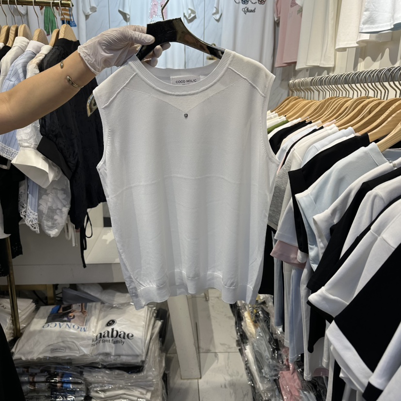 COCO HOLIC韓國直郵女士新品時尚熱賣26春夏休閑吊帶背心COCO HOLIC吊帶/背心圖色1