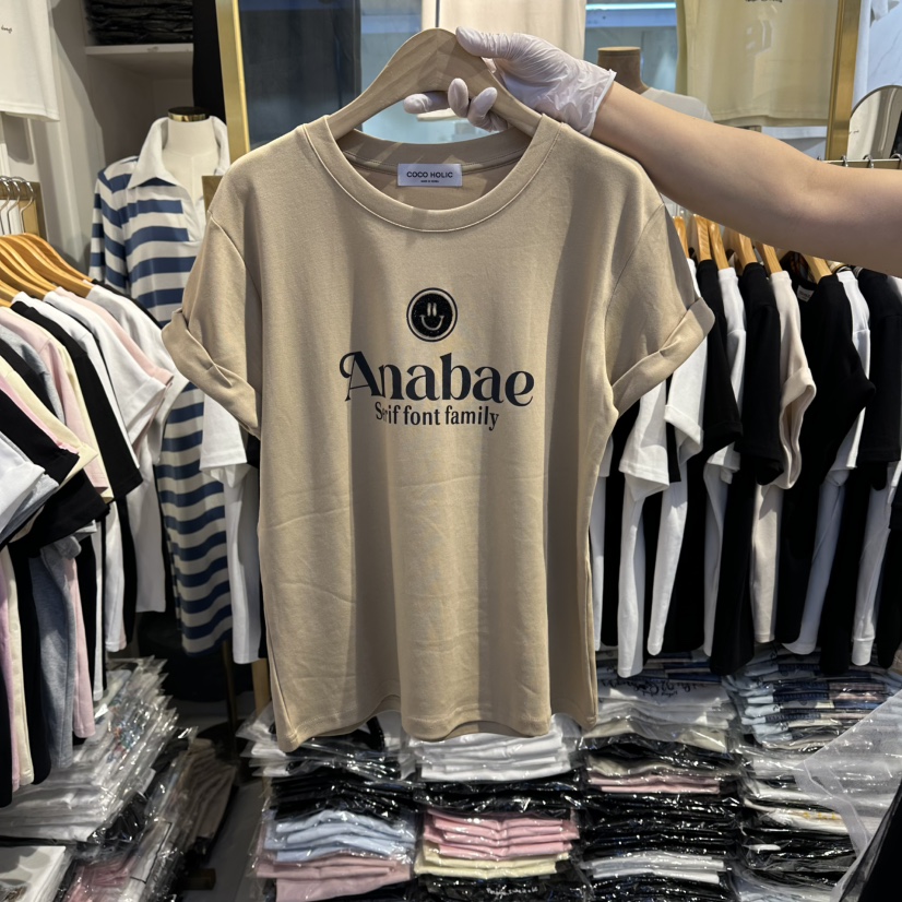 COCO HOLIC韓國直郵女士新品26春夏26夏季時尚熱賣職業T恤COCO HOLICT恤圖色1