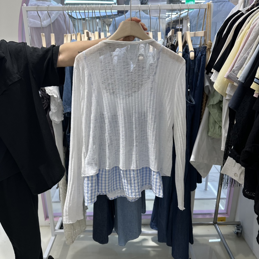 JH.STUDIO-Q韓國直郵實拍女士新款推薦職業套裝格子無袖JH.STUDIO-Q套裝