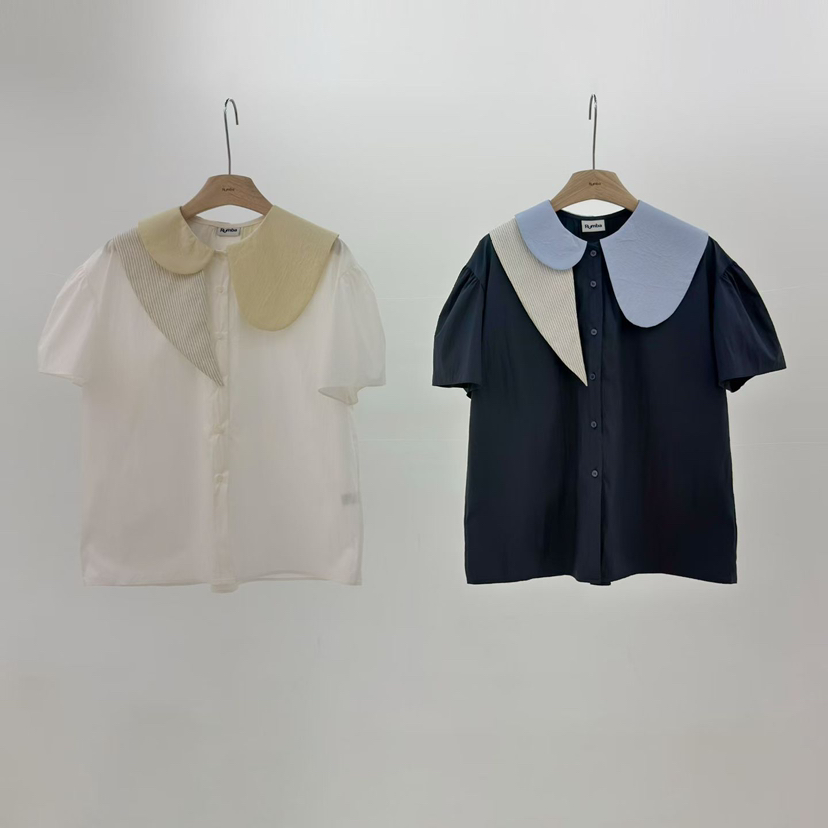 RUMBA韓國直郵實拍女裝新品職業熱賣26夏季人氣襯衫蕾絲衫RUMBA襯衫/蕾絲衫