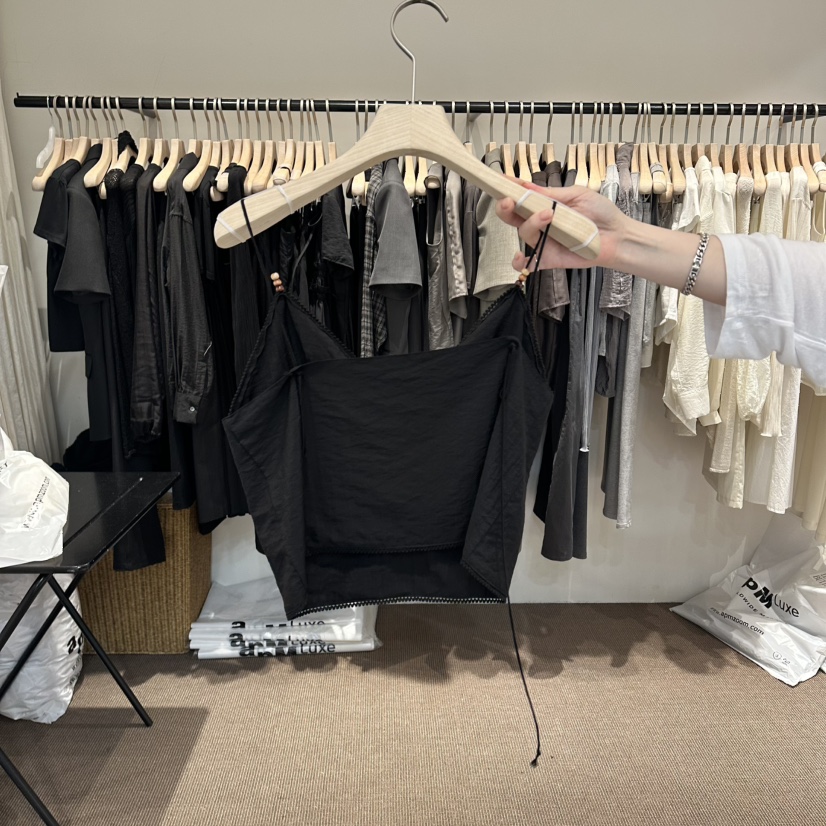 LE BUTTER韓國東大門直郵女裝新品26春夏吊帶背心亞麻無袖LE BUTTER吊帶/背心